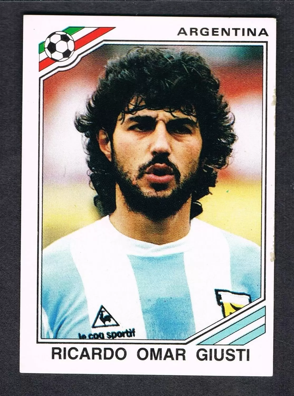 Mexico 86 World Cup - Ricardo Omar Giusti - Argentine