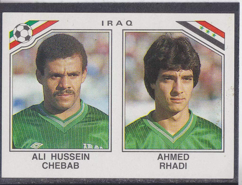Mexico 86 World Cup - Ali Hussein Chebab / Ahmed Rhadi - Irak