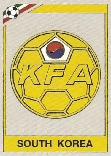 Mexico 86 World Cup - Badge South Korea - République de Corée