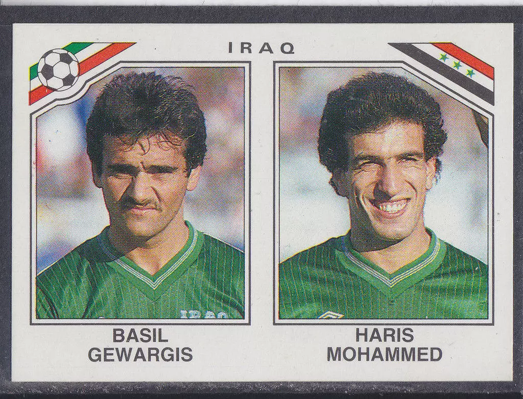 Mexico 86 World Cup - Basil Gewargis / Haris Mohammed - Irak