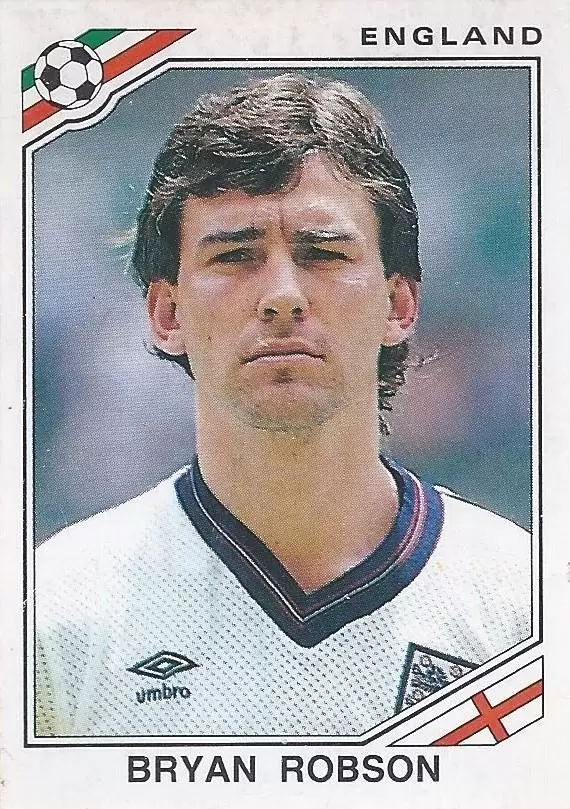 Mexico 86 World Cup - Bryan Robson - Angleterre