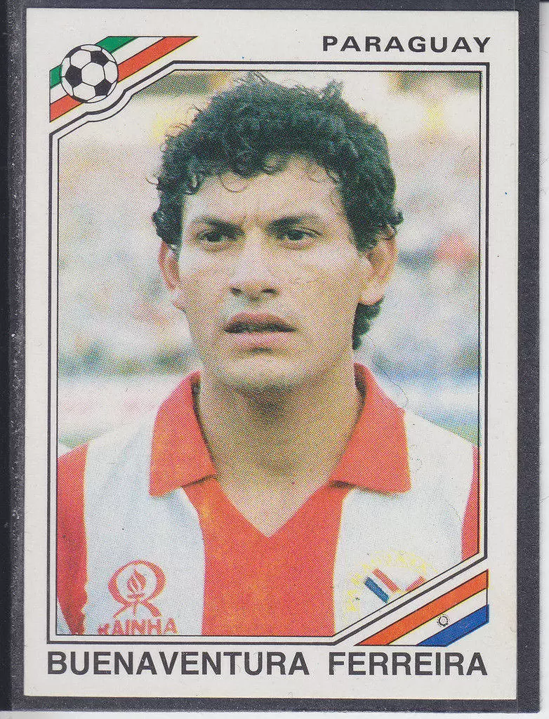 160 PARAGUAY FERREIRA  WITH BACK VERY GOOD/MINT Panini WC MEXICO 86 STICKER N 