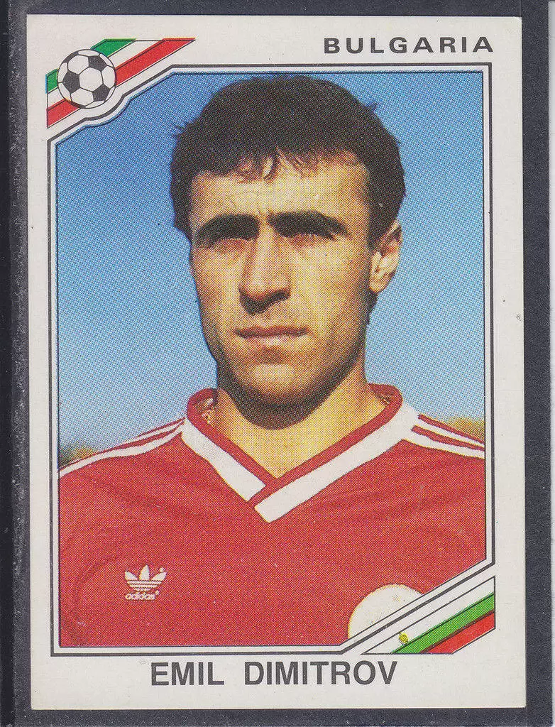 Mexico 86 World Cup - Emil Dimitrov - Bulgarie