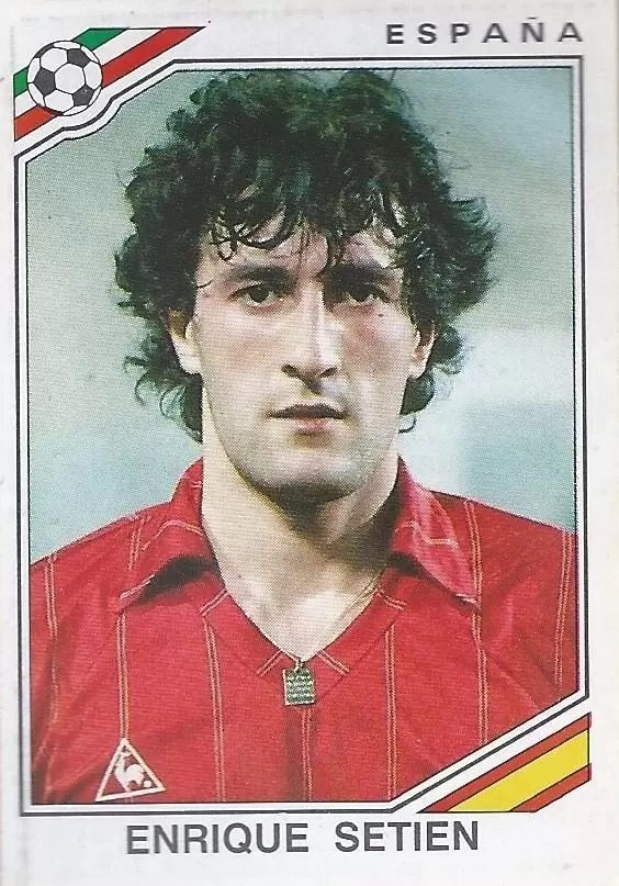 Mexico 86 World Cup - Enrique Setien - Espagne