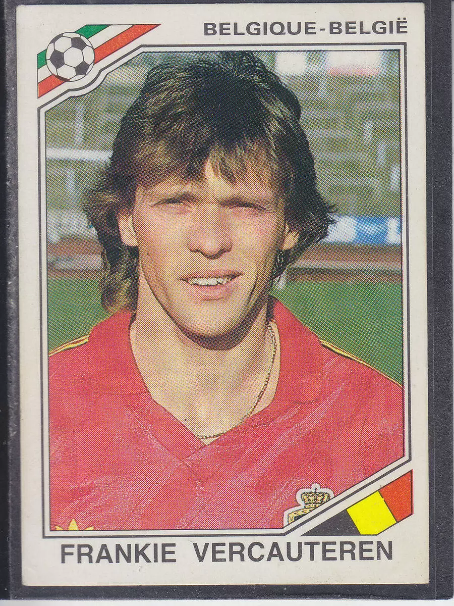 Mexico 86 World Cup - Frankie Vercauteren - Belgique