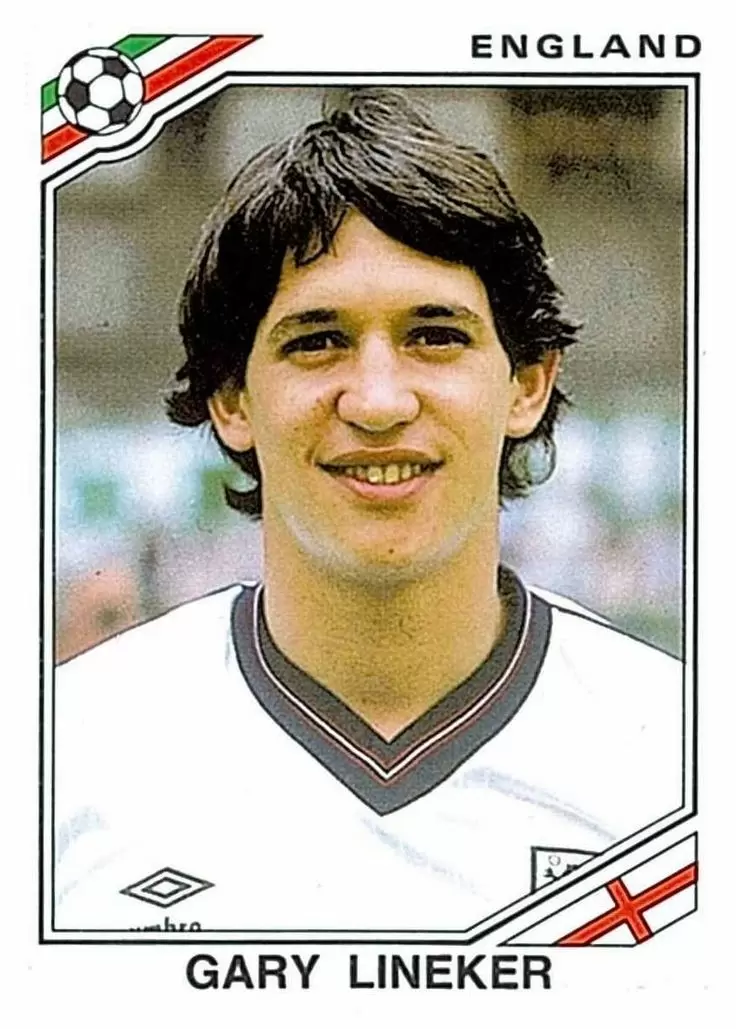 Mexico 86 World Cup - Gary Lineker - Angleterre