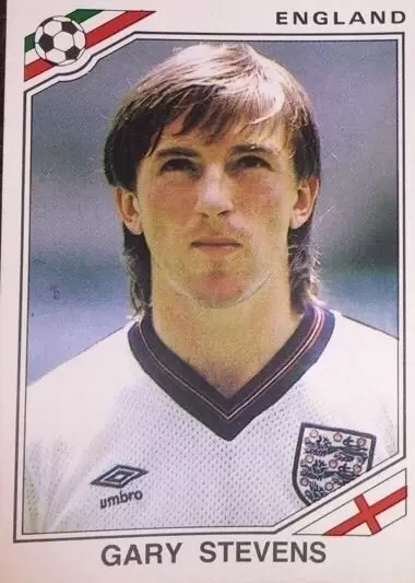 Mexico 86 World Cup - Gary Stevens - Angleterre