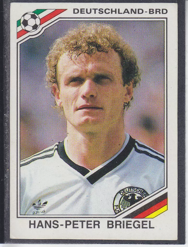 Mexico 86 World Cup - Hans-Peter Briegel - Allemagne