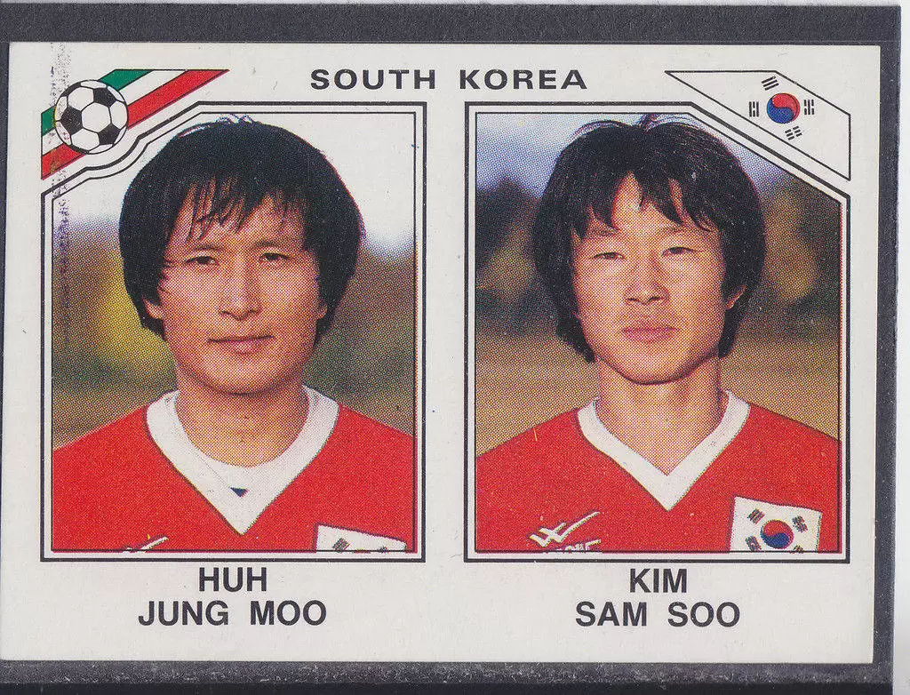 Mexico 86 World Cup - Huh Jung Moo / Kim Sam Soo - République de Corée