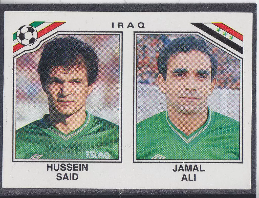 Mexico 86 World Cup - Hussein Said / Jamal Ali - Irak
