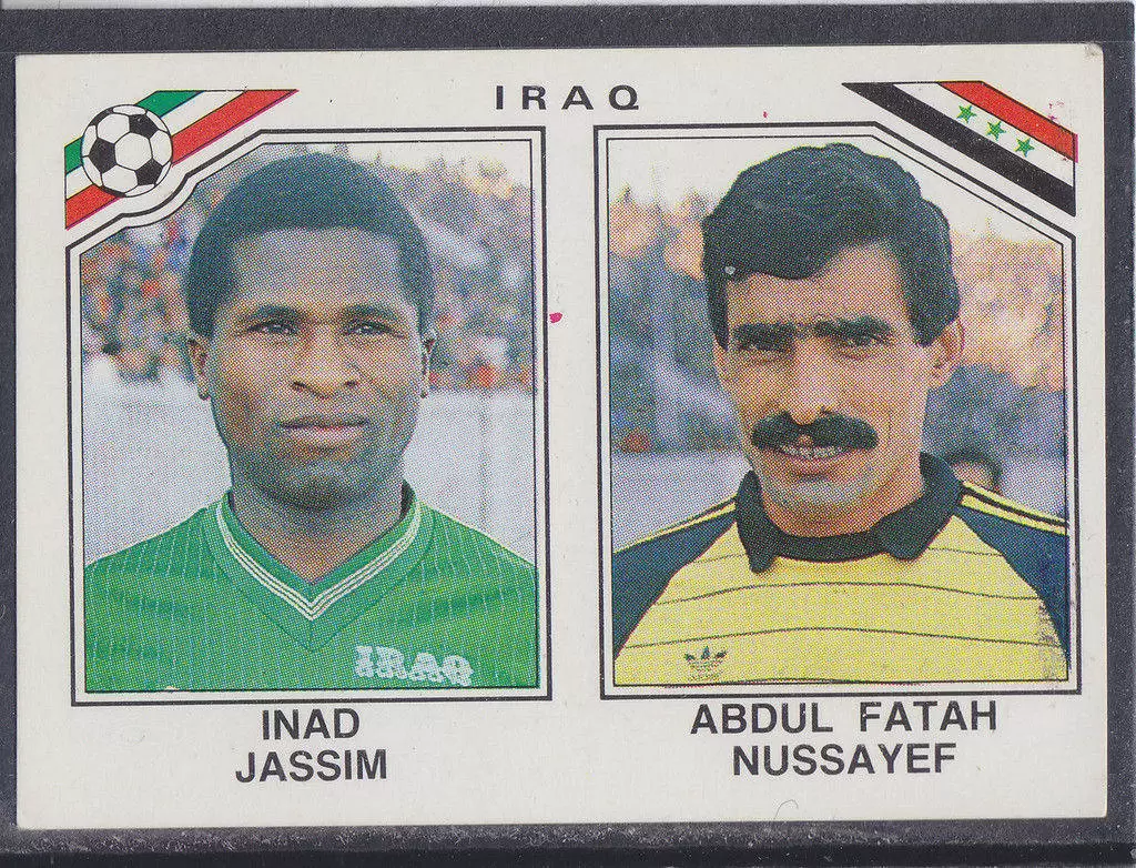 Mexico 86 World Cup - Inad Jassin / Abdul Fatah Nussayef - Irak