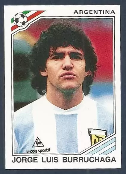 Mexico 86 World Cup - Jorge Luis Burruchaga - Argentine