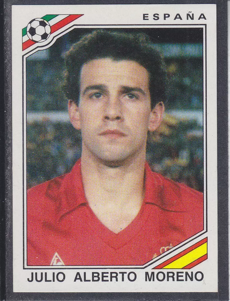 Mexico 86 World Cup - Julio Alberto Moreno - Espagne