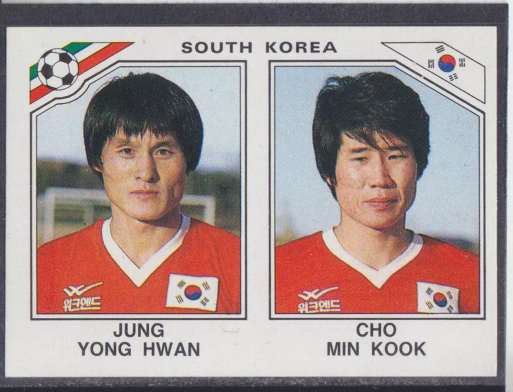 Mexico 86 World Cup - Jung Yong Hwan / Cho Min Kook - République de Corée