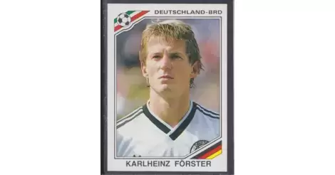 Panini 181 Karl-Heinz Förster Deutschland WM 86 World Cup Story 