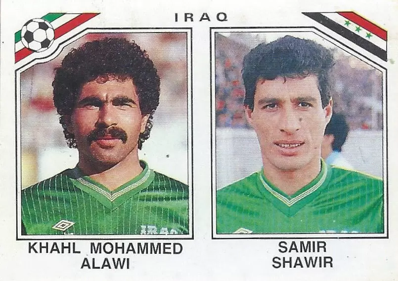 Mexico 86 World Cup - Khal M. Alawi / Samir Shawir - Irak