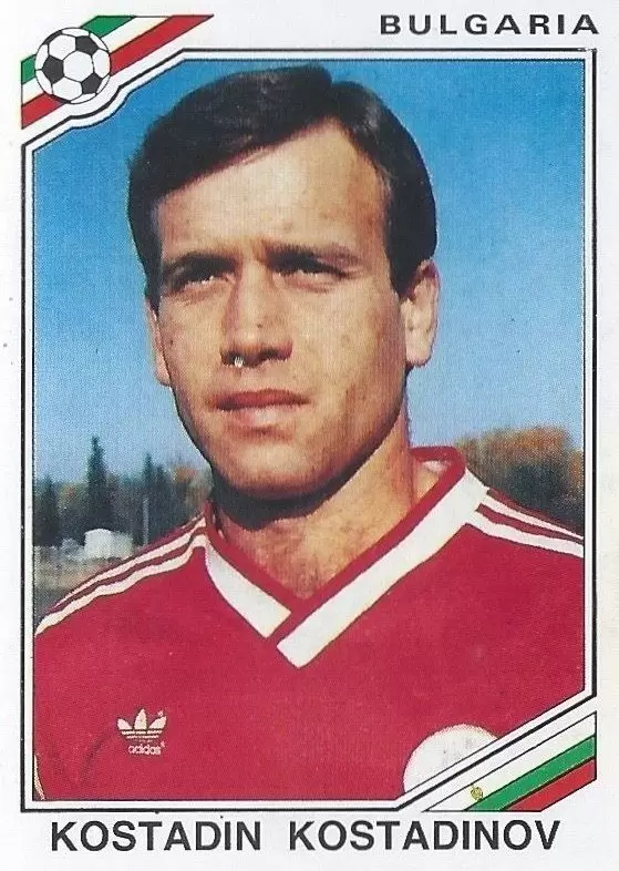 Mexico 86 World Cup - Kostandin Kostadinov - Bulgarie