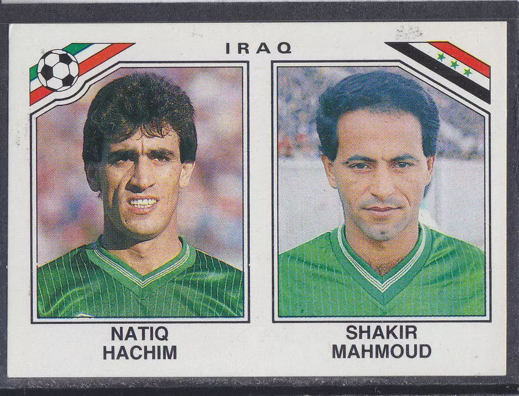 Mexico 86 World Cup - Natiq Hachin / Shakir Mahmoud - Irak