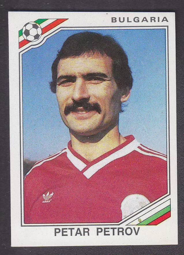 Mexico 86 World Cup - Petar Petrov - Bulgarie
