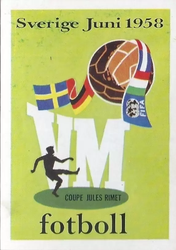Mexico 86 World Cup - Poster Suedia 1958