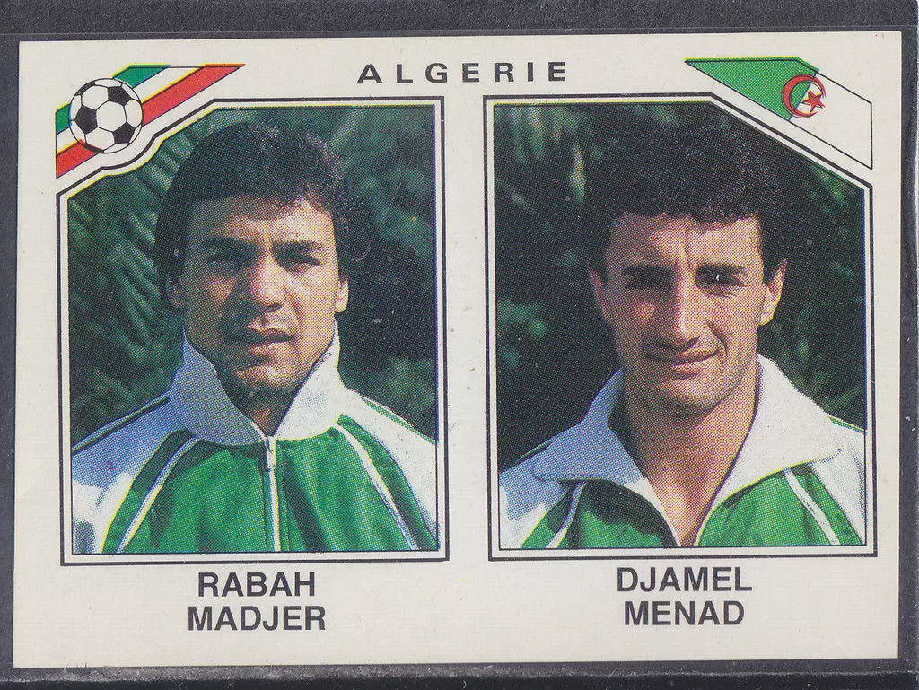 Mexico 86 World Cup - Rabah Madjer / Djamel Menad - Algérie