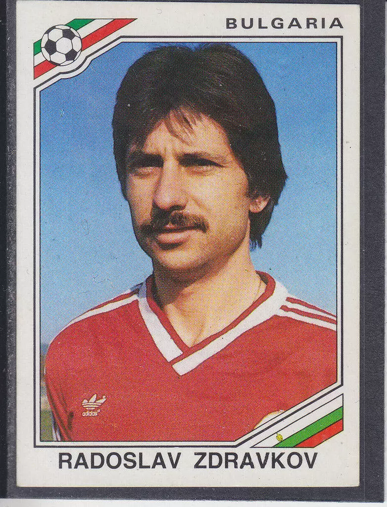 Mexico 86 World Cup - Radoslav Zdravkov - Bulgarie