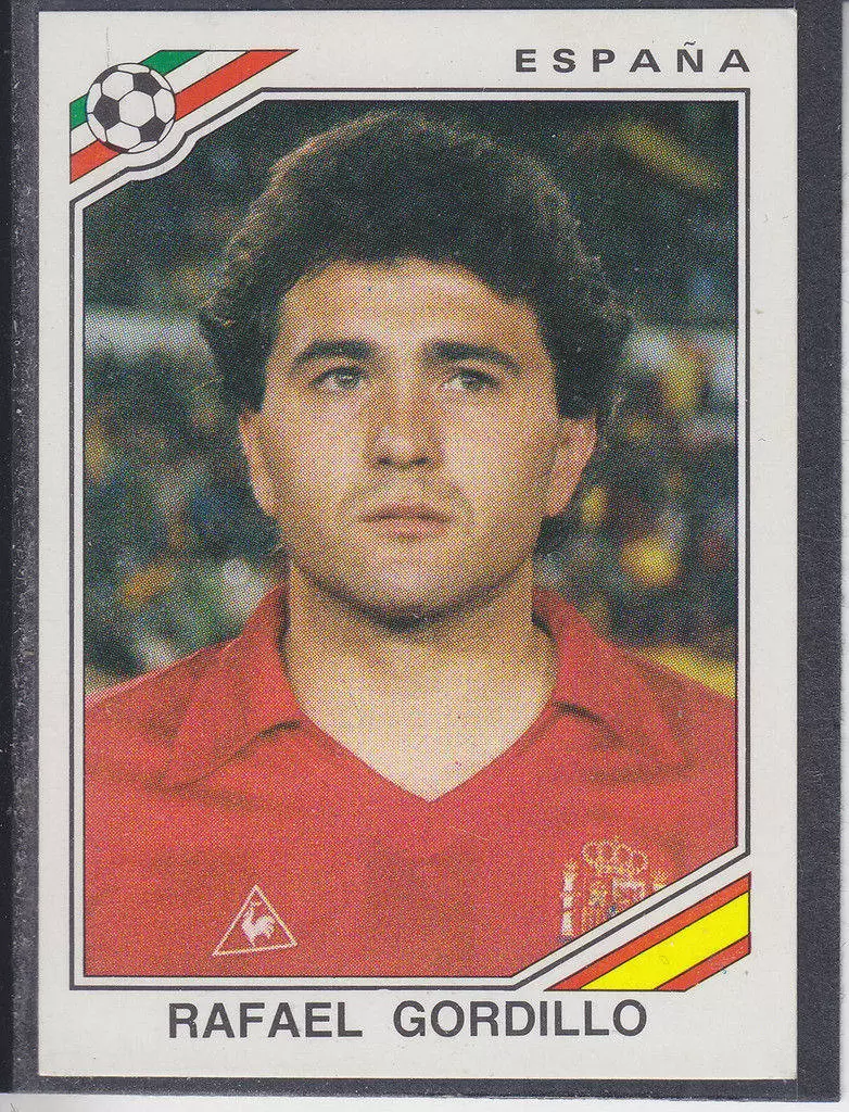 Mexico 86 World Cup - Rafael Gordillo - Espagne