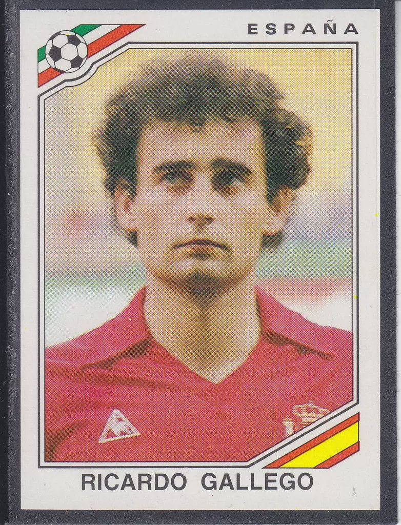 Mexico 86 World Cup - Ricardo Gallego - Espagne