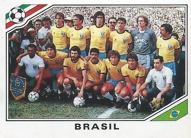 Mexico 86 World Cup - Team Brazilia - Brésil