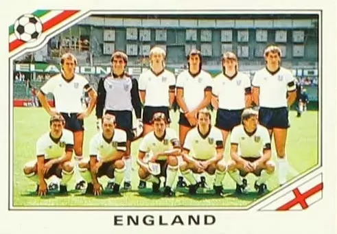 Mexico 86 World Cup - Team England - Angleterre