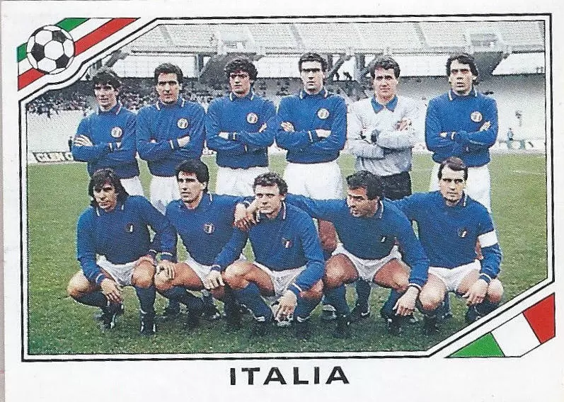 Mexico 86 World Cup - Team Italia - Italie