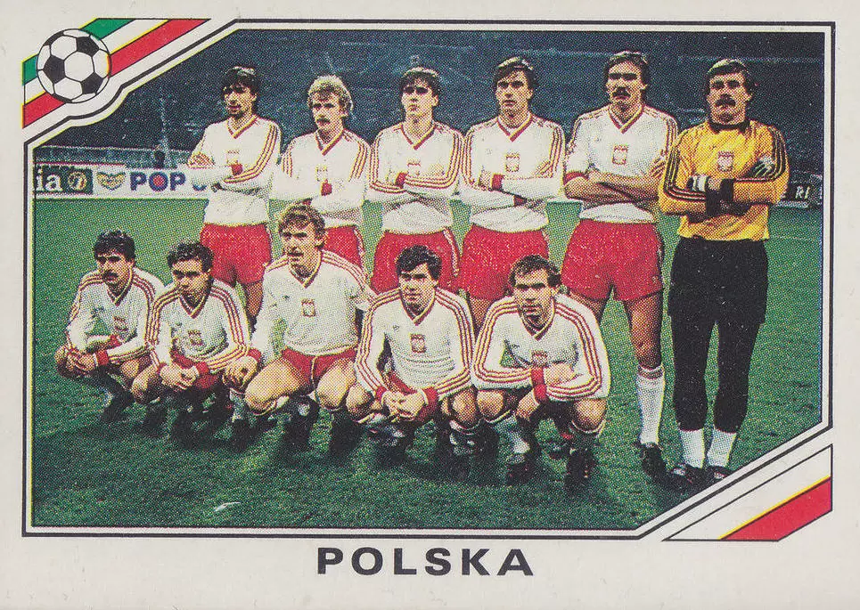 Mexico 86 World Cup - Team Poland - Pologne