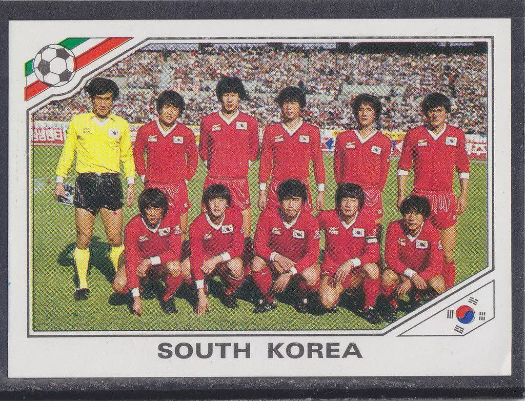 Mexico 86 World Cup - Team South Korea - République de Corée