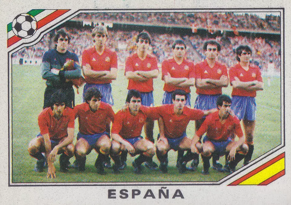 Mexico 86 World Cup - Team Spania - Espagne