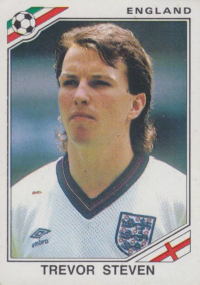 Mexico 86 World Cup - Trevor Steven - Angleterre