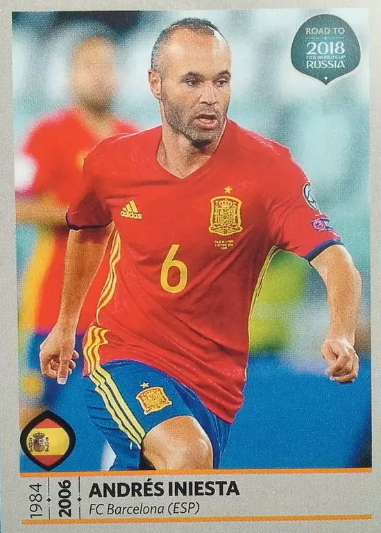 Road to 2018 - FIFA World Cup Russia - Andres Iniesta - Espagne