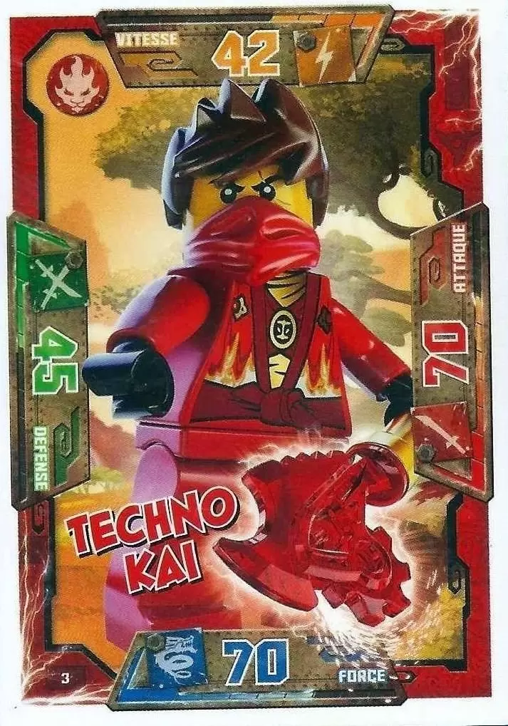 Cartes LEGO Ninjago Masters of Spinjitzu - Techno Kai