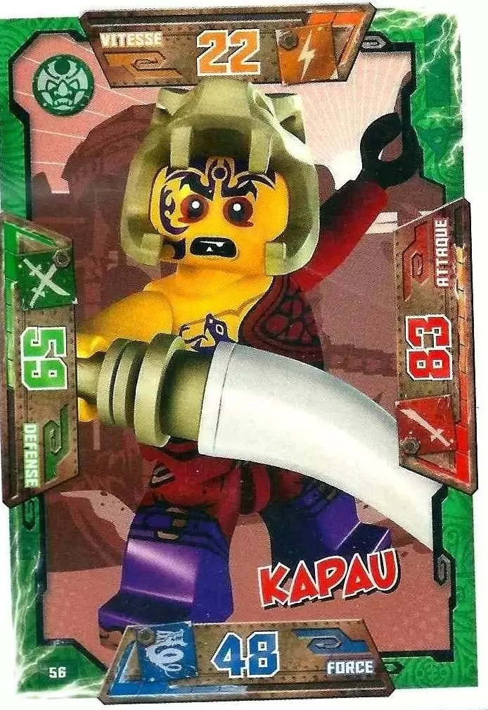 Cartes LEGO Ninjago Masters of Spinjitzu - Kapau