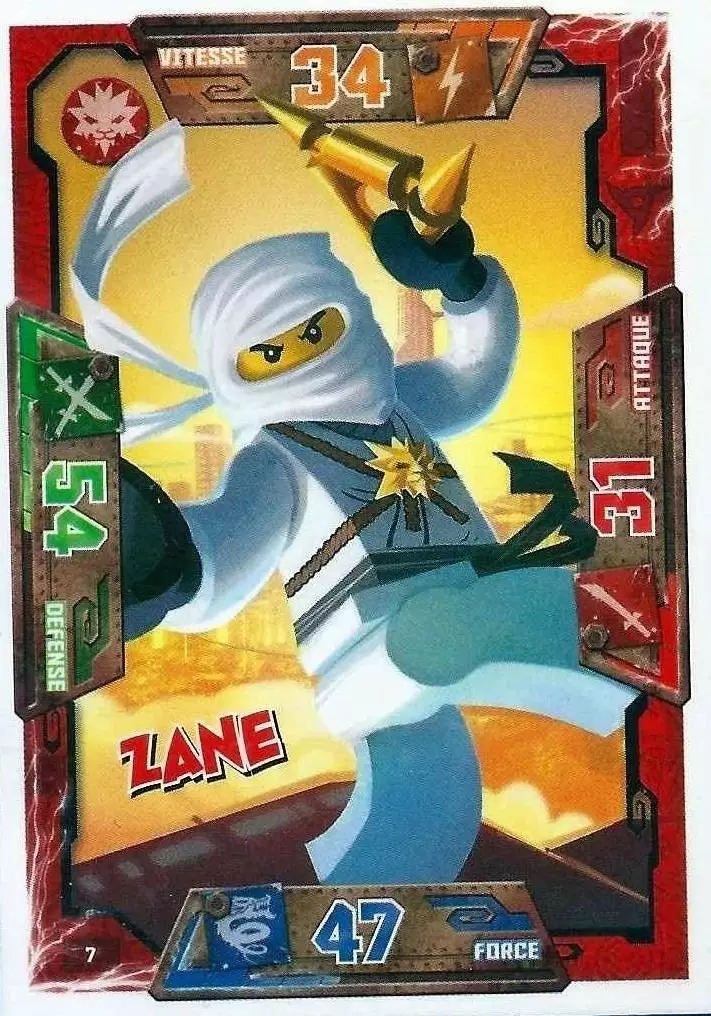 Cartes LEGO Ninjago Masters of Spinjitzu - Zane