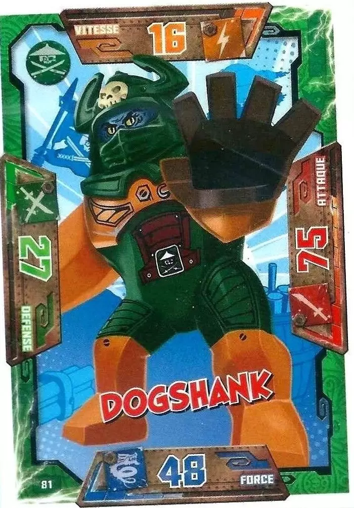 Cartes LEGO Ninjago Masters of Spinjitzu - Dogshank