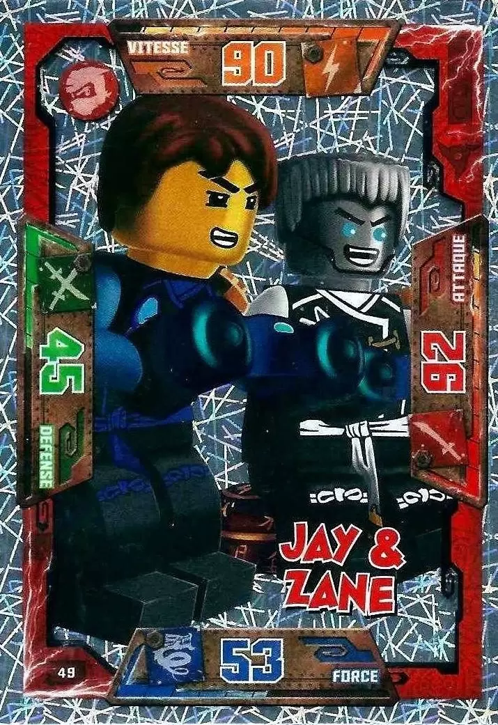 Cartes LEGO Ninjago Masters of Spinjitzu - Jay & Zane