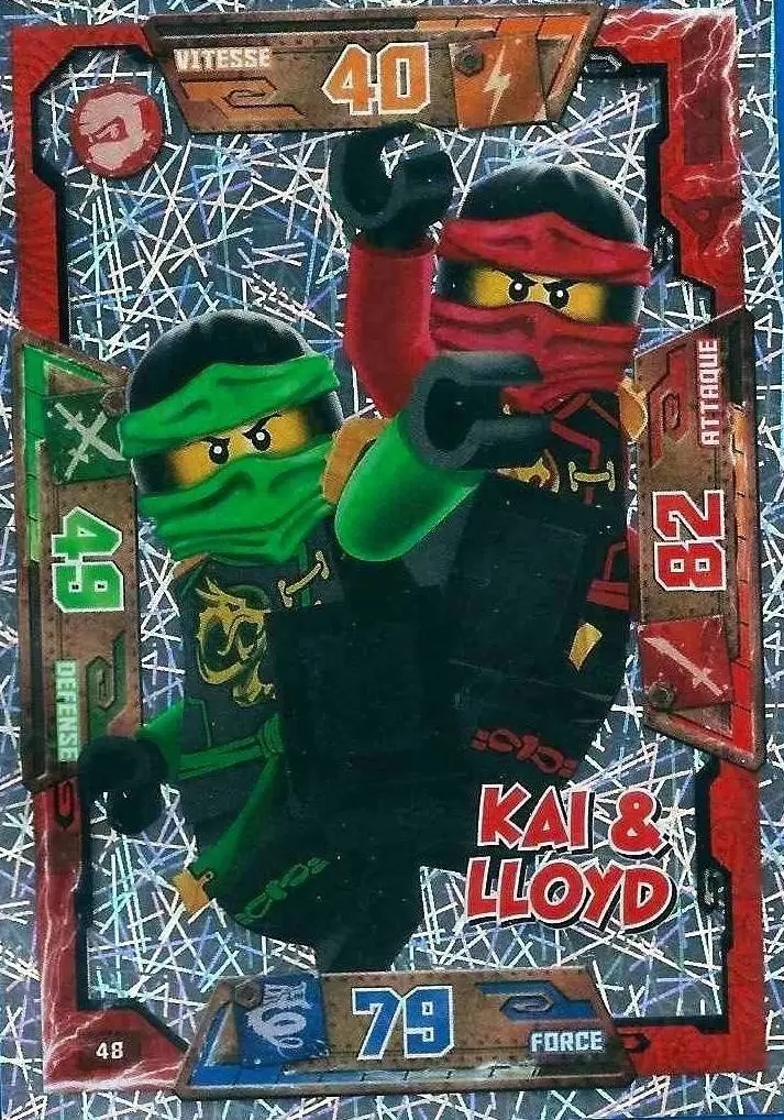 Cartes LEGO Ninjago Masters of Spinjitzu - Kai & Lloyd