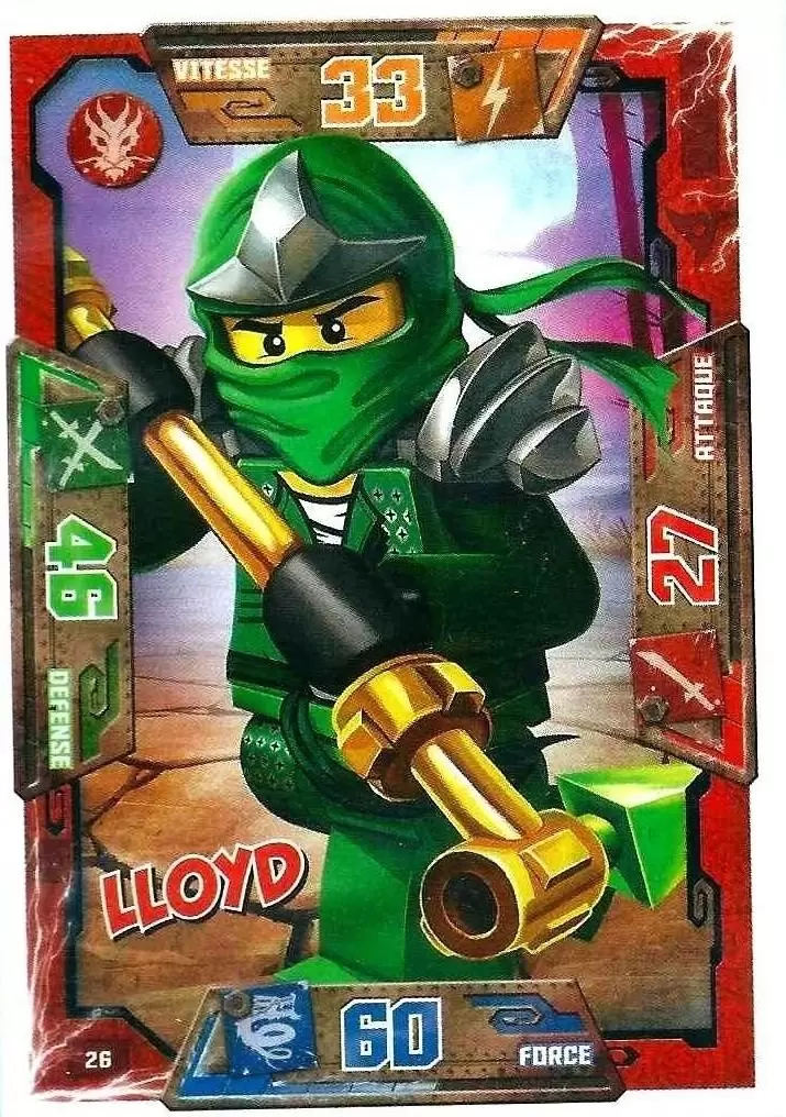 Cartes LEGO Ninjago Masters of Spinjitzu - Lloyd