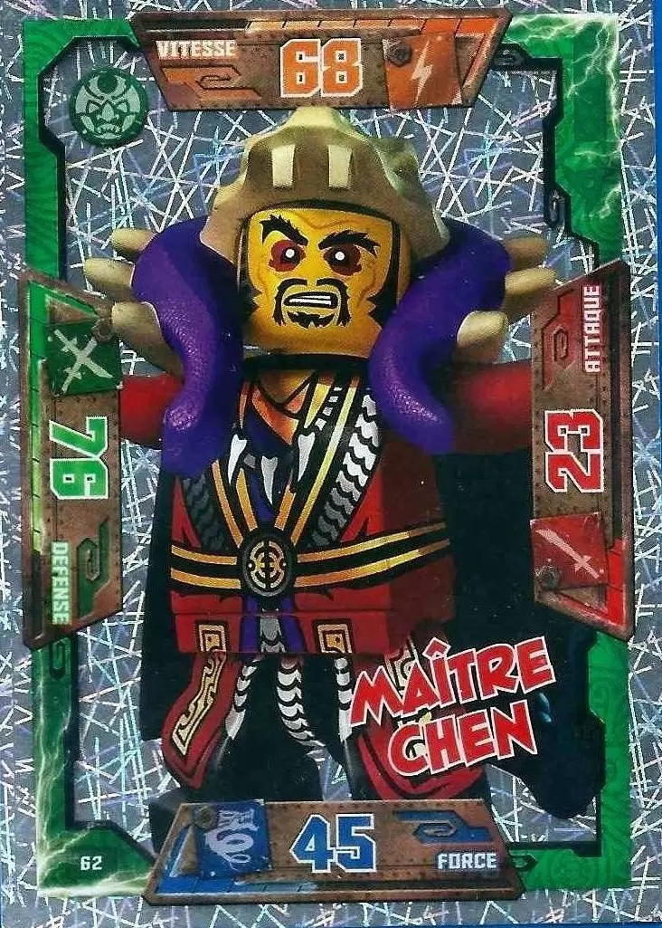 Cartes LEGO Ninjago Masters of Spinjitzu - Maître Chen