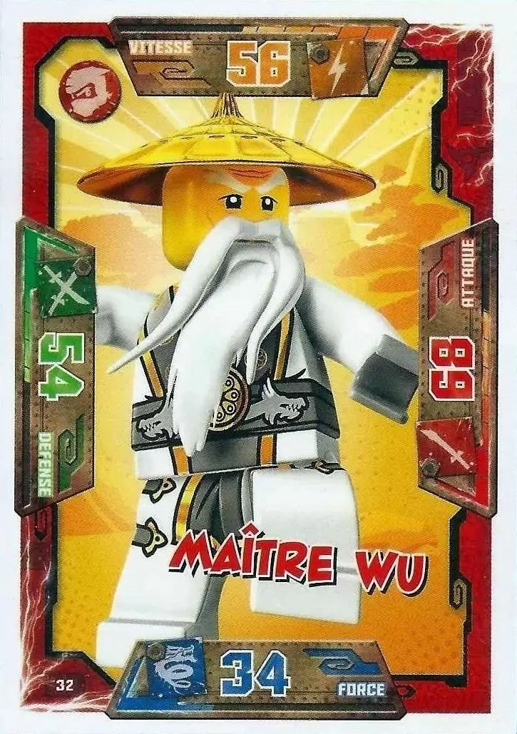 Cartes LEGO Ninjago Masters of Spinjitzu - Maître Wu