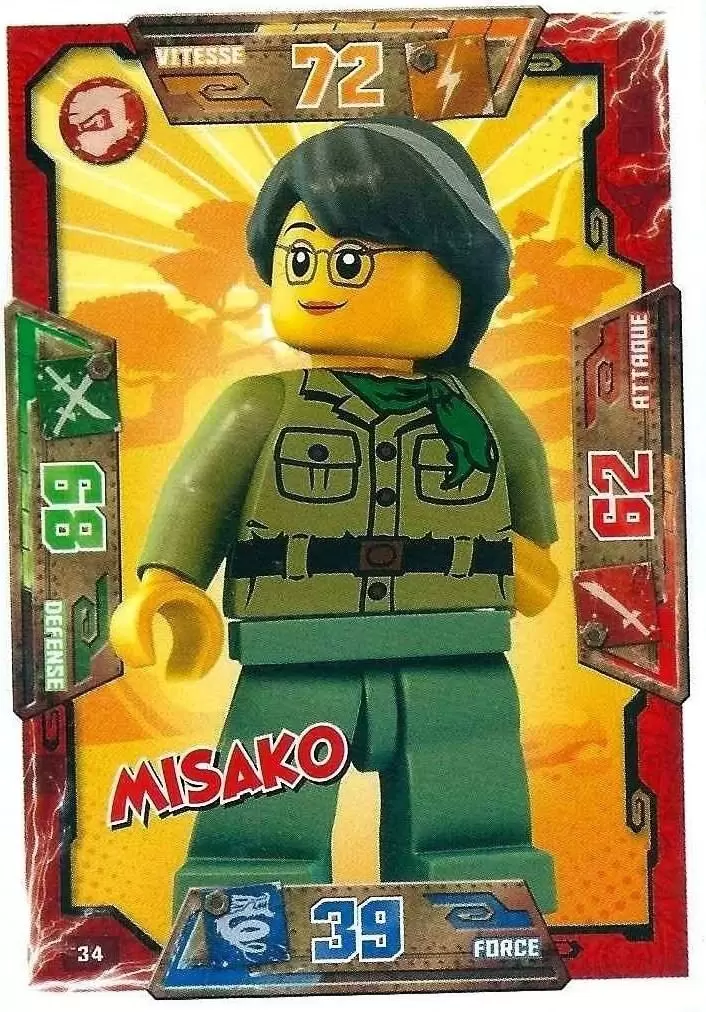 Cartes LEGO Ninjago Masters of Spinjitzu - Misako