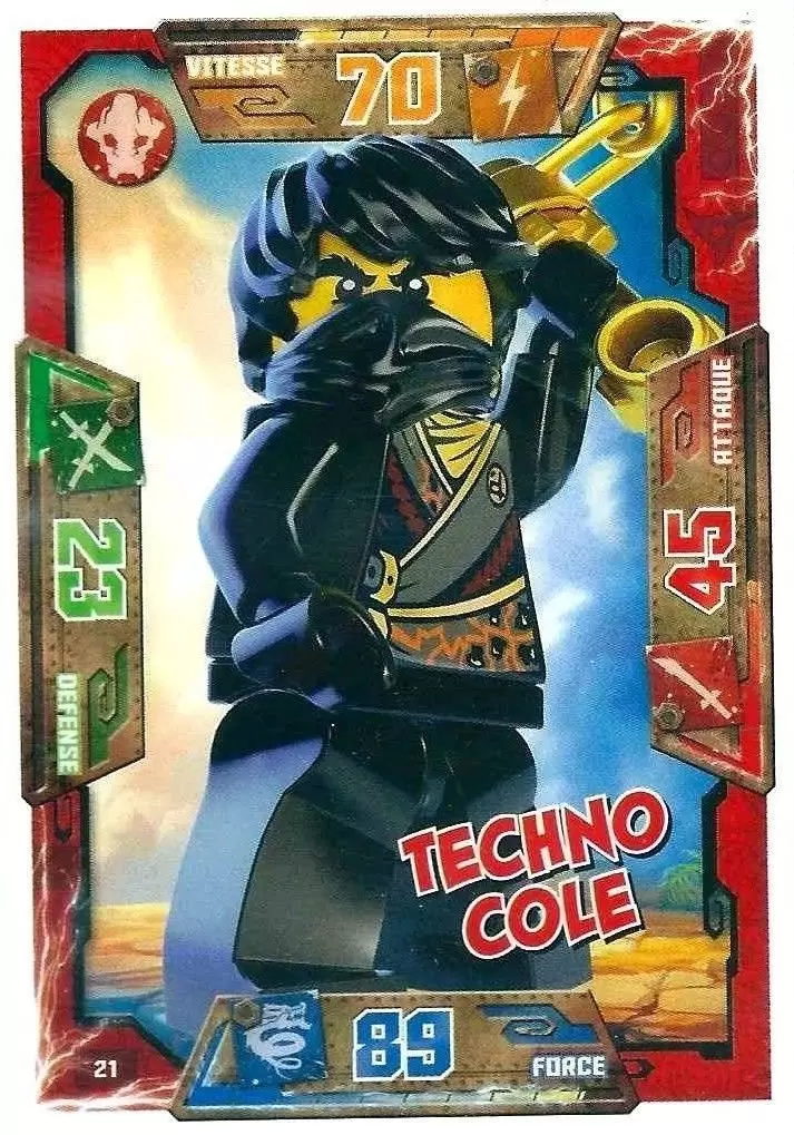 Cartes LEGO Ninjago Masters of Spinjitzu - Techno Cole