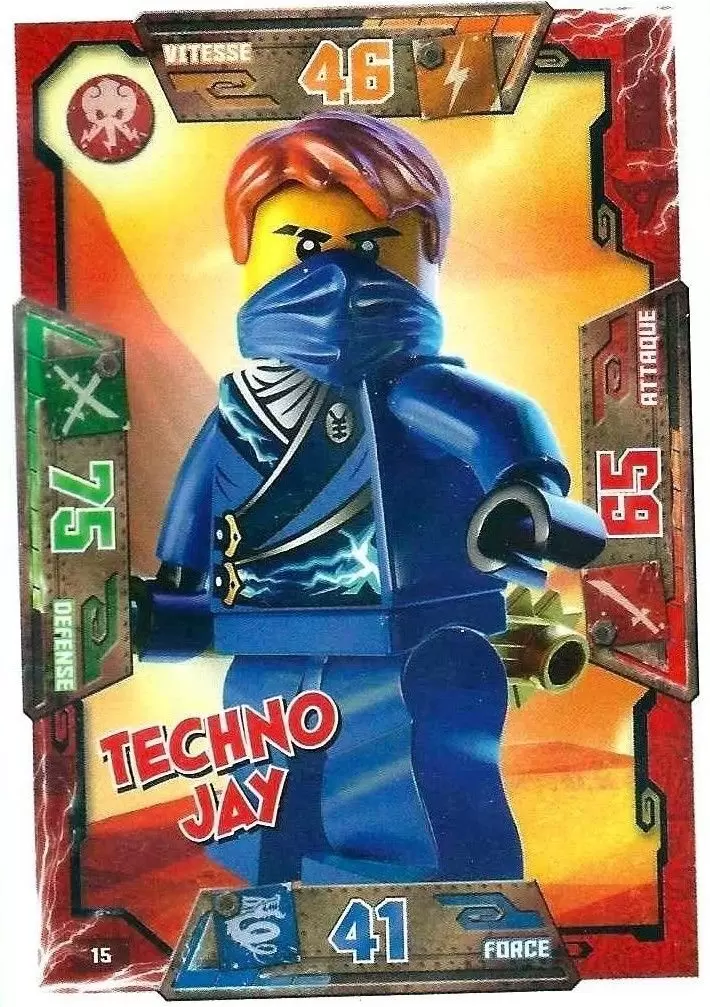 Cartes LEGO Ninjago Masters of Spinjitzu - Techno Jay