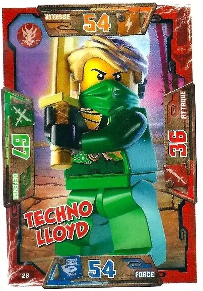 Cartes LEGO Ninjago Masters of Spinjitzu - Techno Lloyd