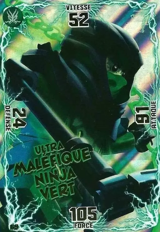Cartes LEGO Ninjago Masters of Spinjitzu - Ultra Maléfique Ninja Vert
